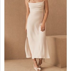 Cali Satin Charmeuse Midi Dress